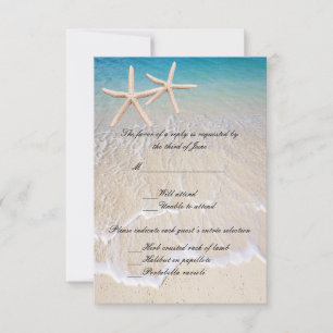 Starfish Beach Wedding Response Card