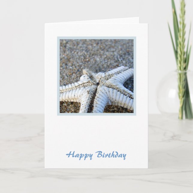 Starfish Birthday Card (Front)