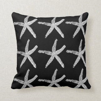 Starfish Black Blue Double Custom Colour Cute Beac Cushion