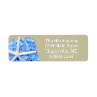 Starfish Blue Hydrangea Return Address