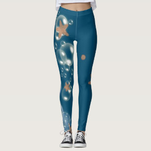 Starfish Blue Orange   Choose colour Leggings