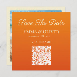 Starfish Bouquet Beach Wedding Save The Date Card