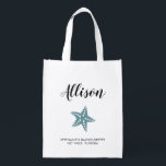 Starfish Bridesmaid Tote Bag for Wedding Blue Grey<br><div class="desc">Fill this lovely bag with the accessories your girls need for your bachelorette or wedding weekend!</div>