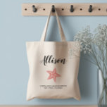 Starfish Bridesmaid Tote Bag for Wedding, Pink<br><div class="desc">Fill this lovely bag with the accessories your girls need for your bachelorette or wedding weekend!</div>