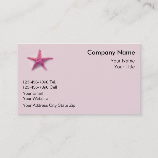 Starfish Business Cards (Front)