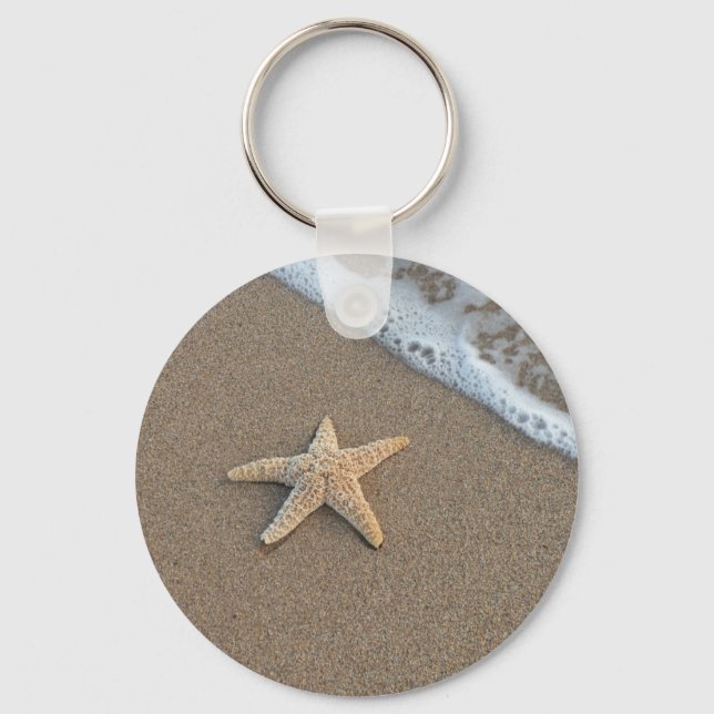 Starfish by the beach key ring (Front)