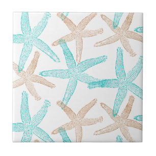 Starfish ceramic tile
