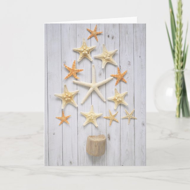 Starfish Christmas Tree Card (Front)