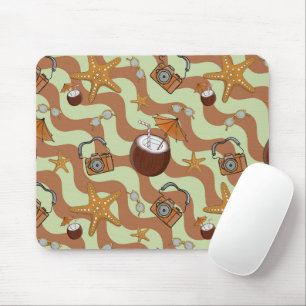 Starfish, Coconuts, and Cameras Mousepad 