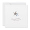 Starfish Couple Beach Wedding Square Invitations