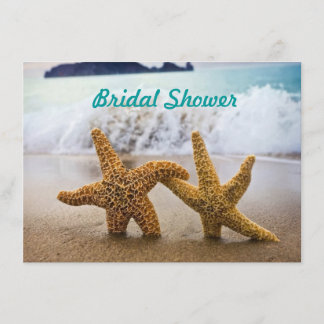 Starfish Couple Bridal Shower Invitation