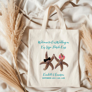 Starfish Couple Wedding Hotel Welcome Tote