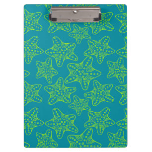 Starfish Crowd Pattern Clipboard