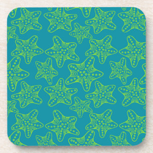 Starfish Crowd Pattern Coaster