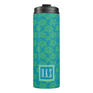 Starfish Crowd Pattern   Monogram Thermal Tumbler