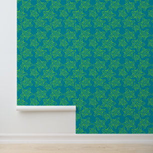 Starfish Crowd Pattern Monogram Wallpaper