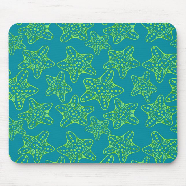 Starfish Crowd Pattern Mouse Mat (Front)