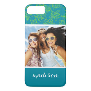 Starfish Crowd Pattern Your Photo & Name iPhone 8 Plus/7 Plus Case