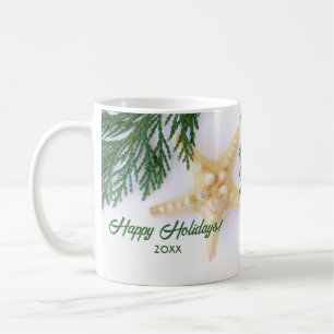 Starfish Design, Evergreen Christmas Holiday Mug