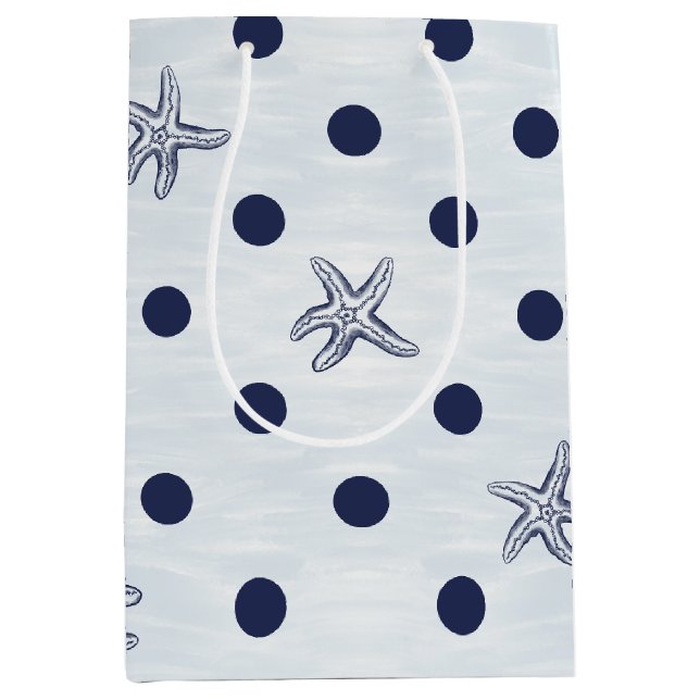 Starfish Dot Dance Medium Gift Bag (Front)