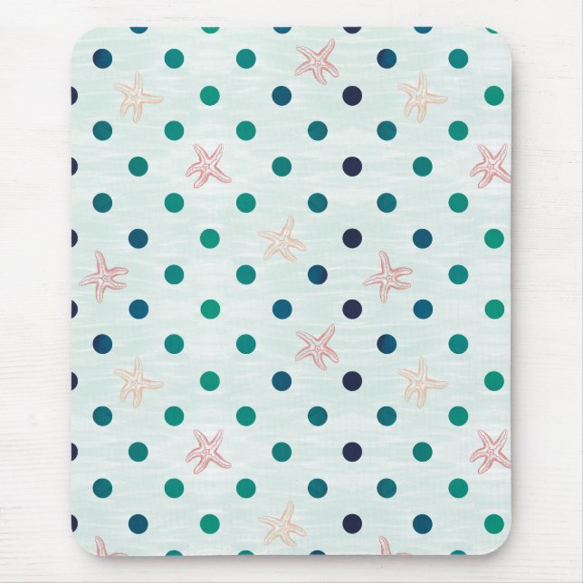 Starfish Dot Dance Mouse Mat (Front)