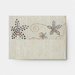 Starfish Elegance Beach Invitation Envelope