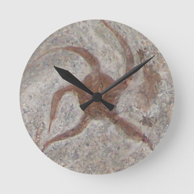 Starfish Fossil Wall clock (Front)