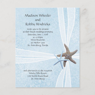 Starfish Gift Box Wedding Ceremony Invitations