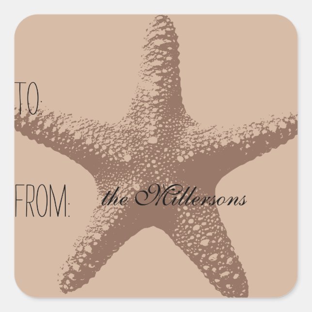 Starfish Gift Tag (Front)