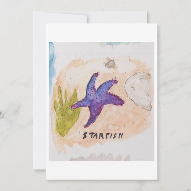 Starfish Greeting Card (Front)