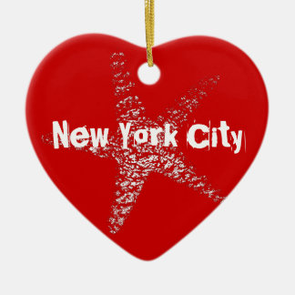 Starfish Heart Ornament NYC or (Feature Your Town)