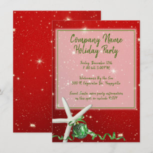 Starfish Holiday Office Party Red Green