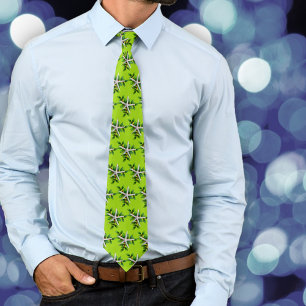 Starfish Holly Christmas Holiday Tie