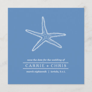 Starfish Illustration Save the Date