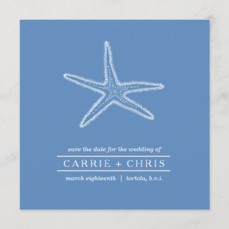 Starfish Illustration Save the Date