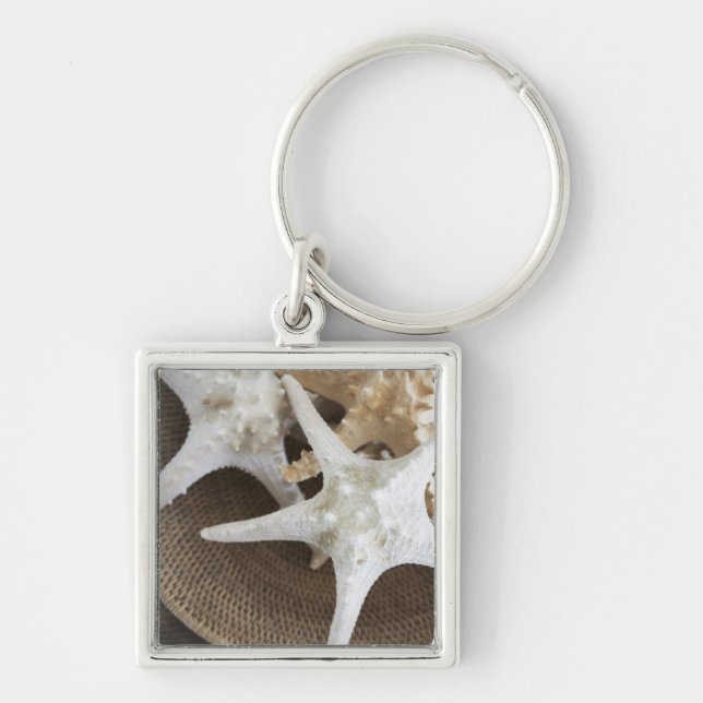 Starfish in a basket key ring (Front)