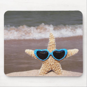 starfish in a bikini mouse mat