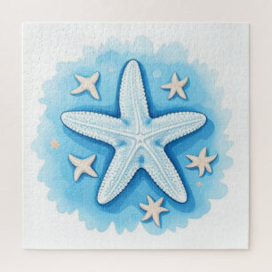 Starfish in Blue Jigsaw Puzzle