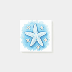 Starfish in Blue Post-it Notes