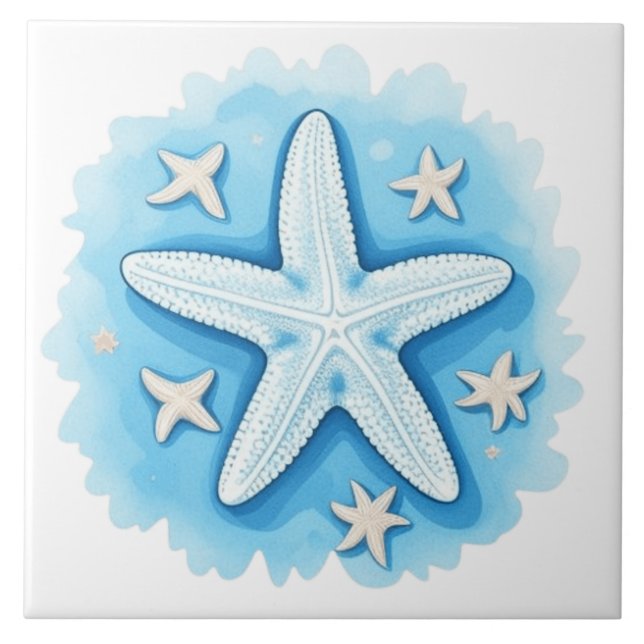 Starfish in Blue Tile (Front)
