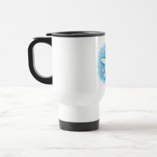 Starfish in Blue Travel Mug