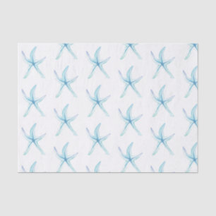 Starfish in pastels tissue paper