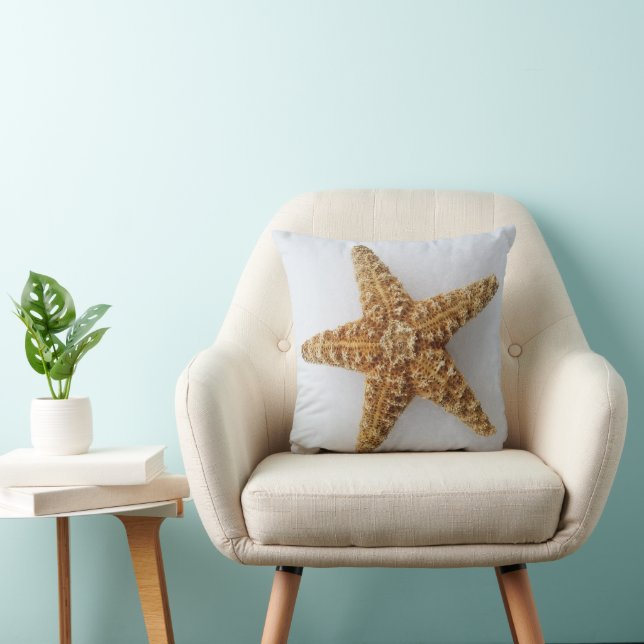 Starfish In The Snow sealife original Photography Cushion (Chair)
