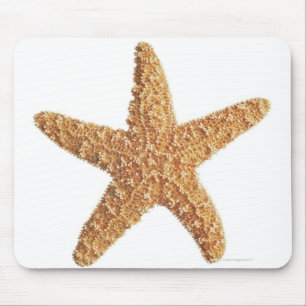 Starfish isolated on white mouse mat
