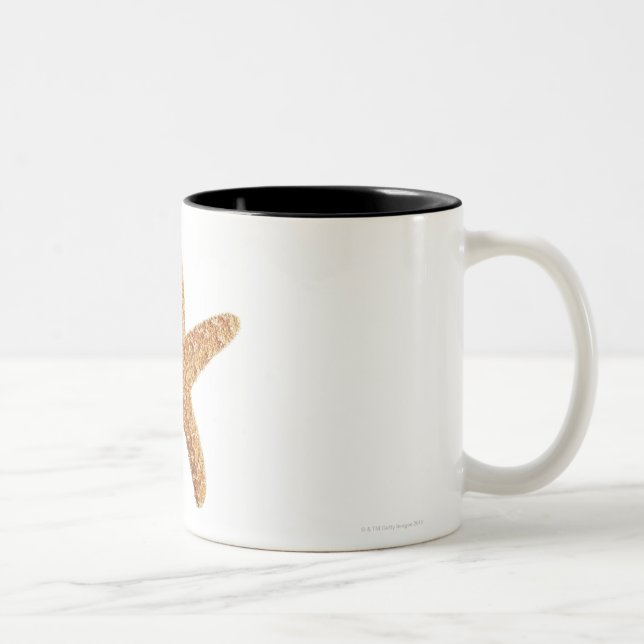 Starfish isolated on white Two-Tone coffee mug (Right)