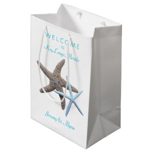 Starfish Key Largo Weekend Wedding Welcome Medium Gift Bag