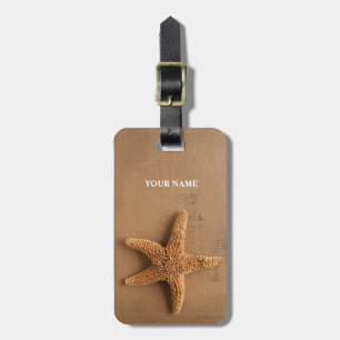 Starfish luggage tag