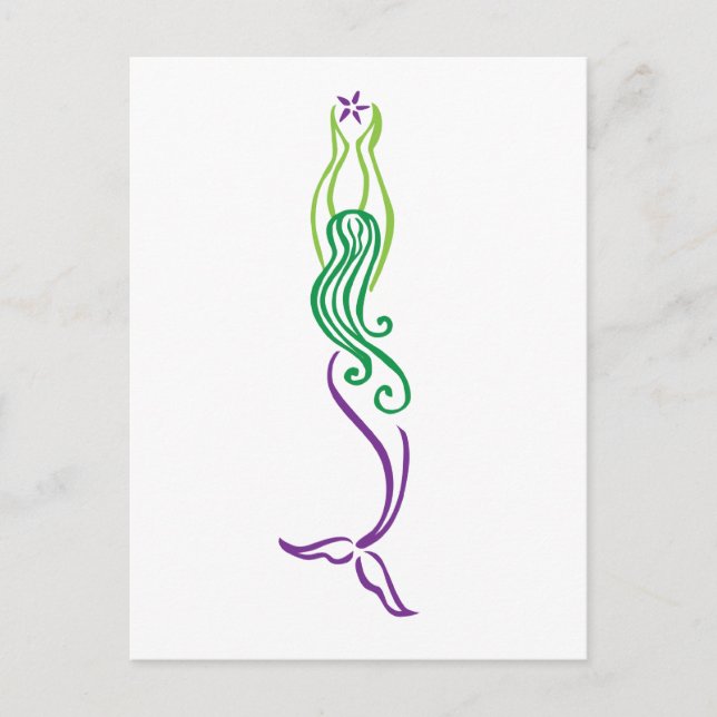 Starfish Mermaid Postcard (Front)