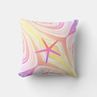 Starfish Multicolor Pink Abstract Mothers Day Cute Cushion