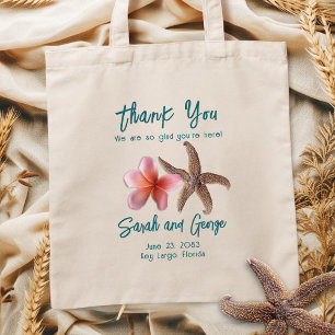 Starfish n Plumeria Welcome Wedding Bag